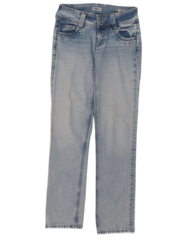 PEPE Jeans Donna Dritto W29 L32 Blu Cotone