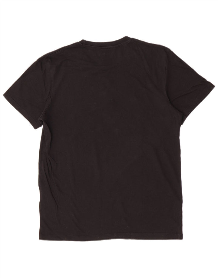 Jack & Jones T-shirt grafica da uomo grande in cotone nero