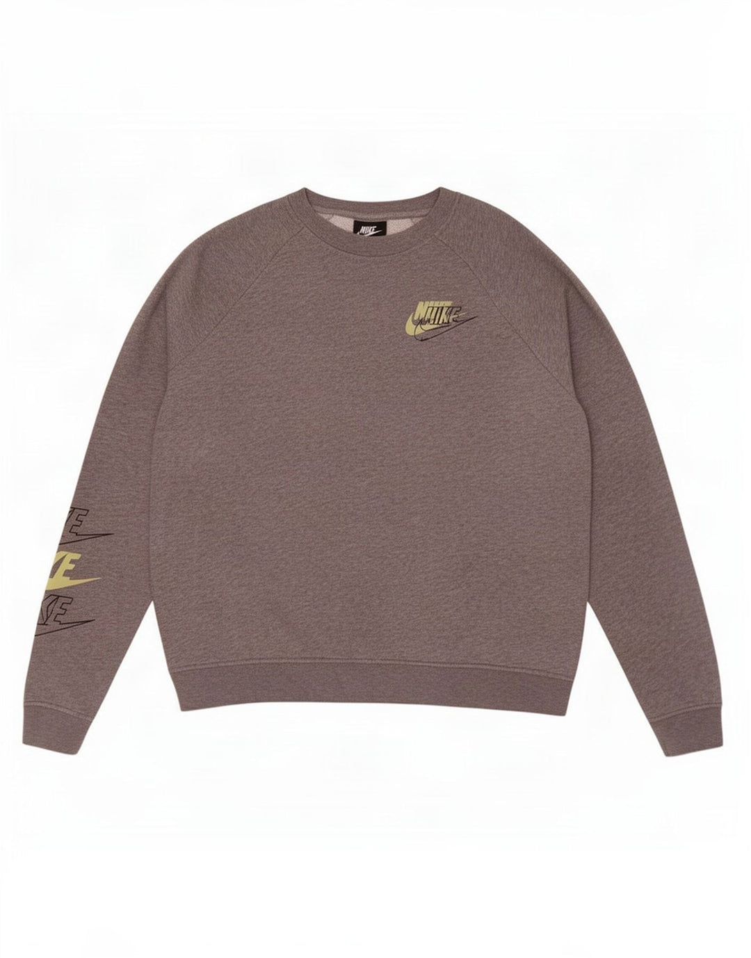 Felpa grafica da uomo Nike Felpa in cotone grigio medio