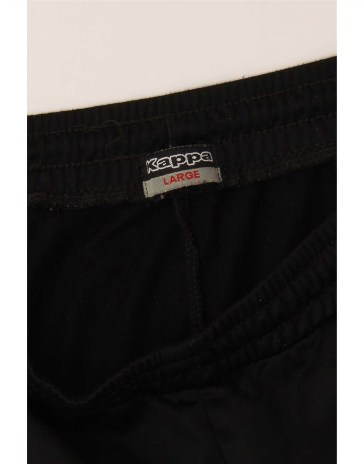 Pantaloni da tuta con grafica Kappa da uomo Joggers grandi neri