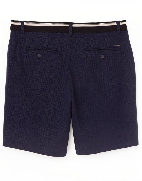 Pantaloncini chino da uomo Zara medi W31 poliestere blu navy
