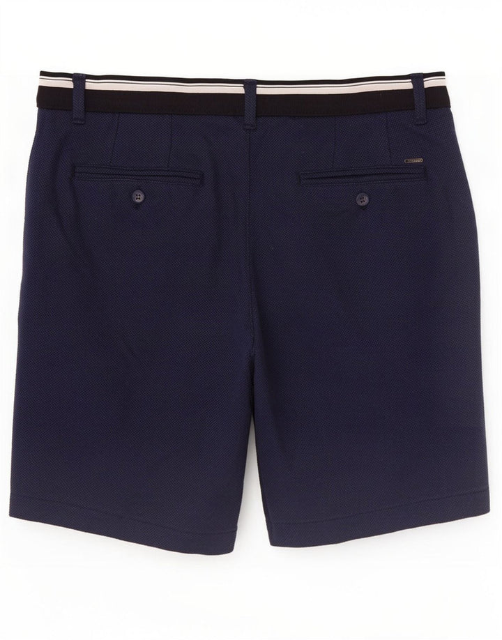 Pantaloncini chino da uomo Zara medi W31 poliestere blu navy