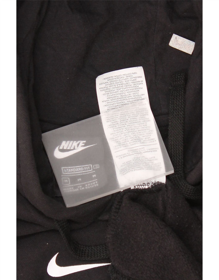 Felpa con cappuccio grafica Nike da uomo con vestibilità standard, blocco colore nero medio