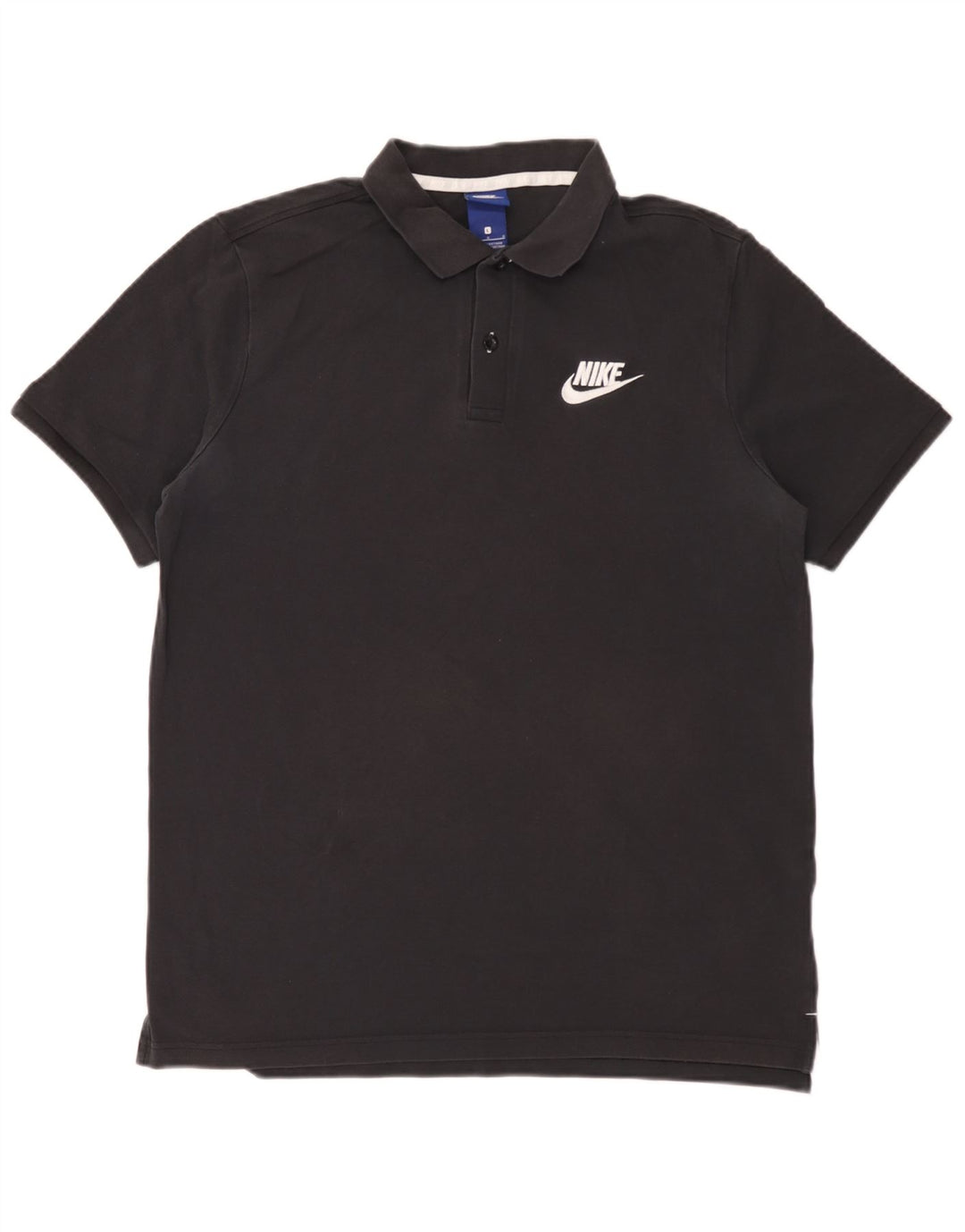 Polo Nike da uomo grande in cotone nero