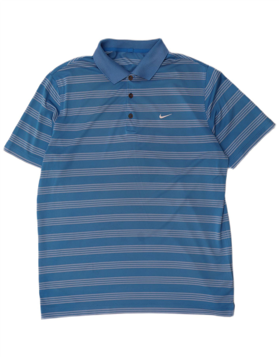 Polo Nike da uomo XL in poliestere a righe blu