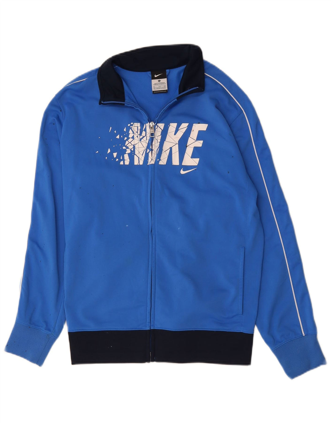 Giacca da ginnastica grafica da ragazzo Nike 13-14 anni XL Blu Colourblock