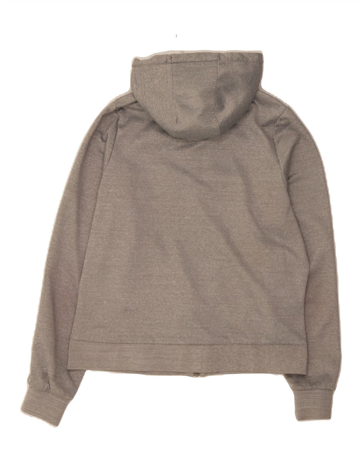 ELLESSE Womens Zip Hoodie Sweater UK 14 Large Grey Polyester Vintage Ellesse and Second-Hand Ellesse from Messina Hembry 