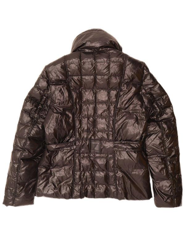 Giubbotto Imbottito Donna Trussardi Jeans IT 44 Medium Nero Poliestere