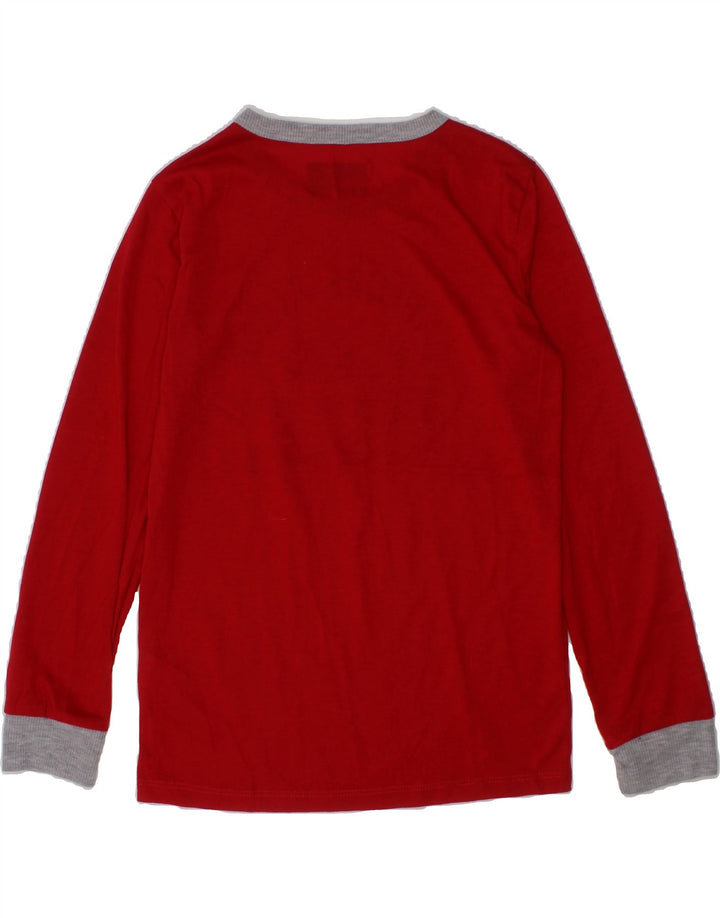 EDDIE BAUER Boys Graphic Top Long Sleeve 7-8 Years Small Red Polyester Vintage Eddie Bauer and Second-Hand Eddie Bauer from Messina Hembry 