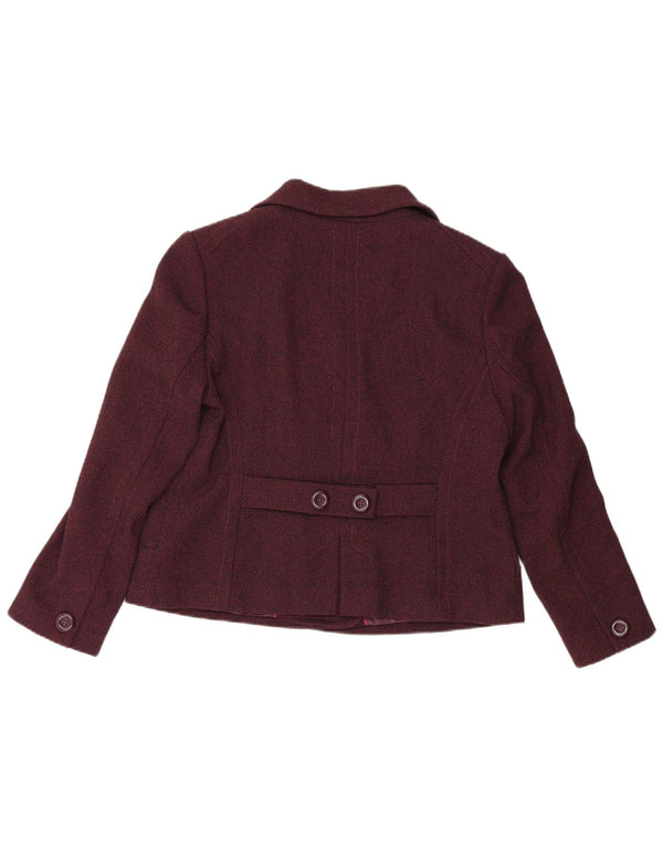 Giacca blazer doppiopetto da donna Marks & Spencer UK 18 XL Borgogna