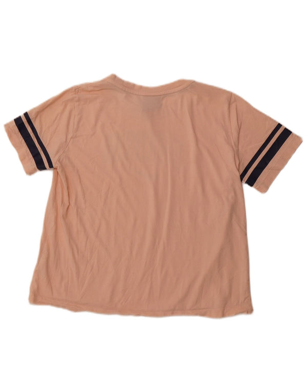 T-shirt grafica da donna NIKE Top UK 14 grande cotone rosa