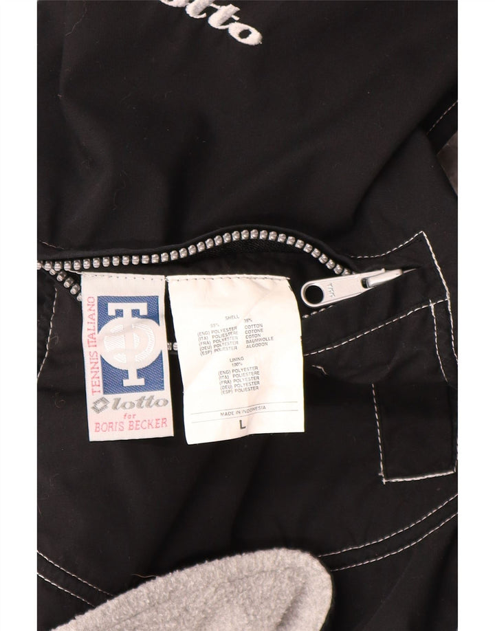 Gilet reversibile grafico da uomo Lotto UK 40 grande poliestere nero
