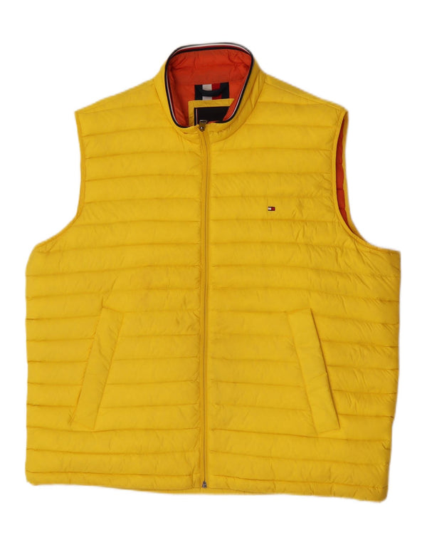 Gilet imbottito da uomo Tommy Hilfiger UK 46 2XL Giallo Poliammide