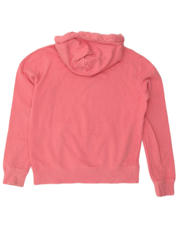 Maglione con cappuccio ampio con grafica da donna Jack Wills UK 10 piccolo cotone rosa