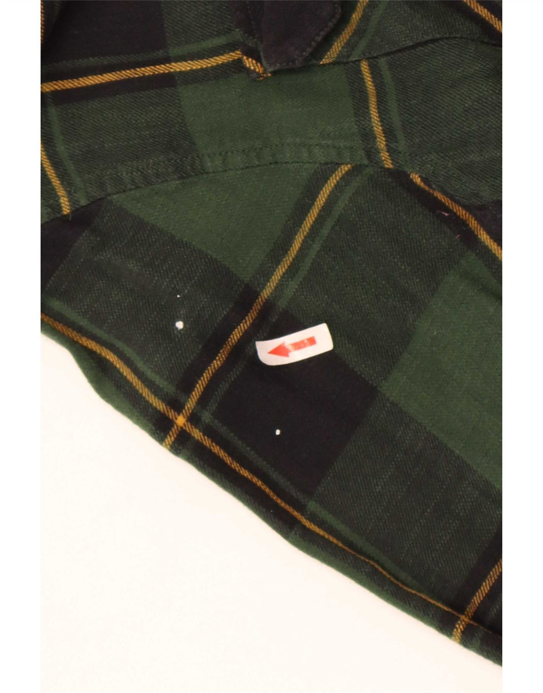 Camicia Levi's da uomo in flanella con cappuccio in cotone a quadri verde medio