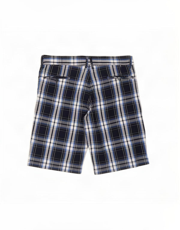 Pantaloncini chino da uomo Jack & Jones XL W36 cotone a quadri blu navy