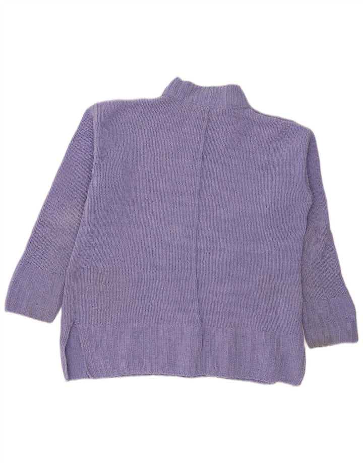 Maglione maglione a collo alto da donna Marks & Spencer UK 14 Viola medio