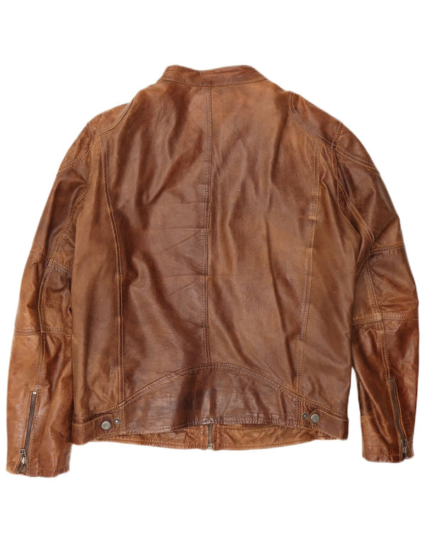 Giacca in pelle da uomo Gipsy UK 42 XL Marrone