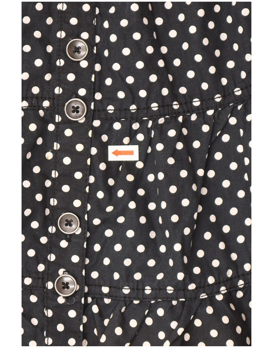 Okay Gonna a trapezio regolare da donna EU 36 piccola W25 cotone nero a pois