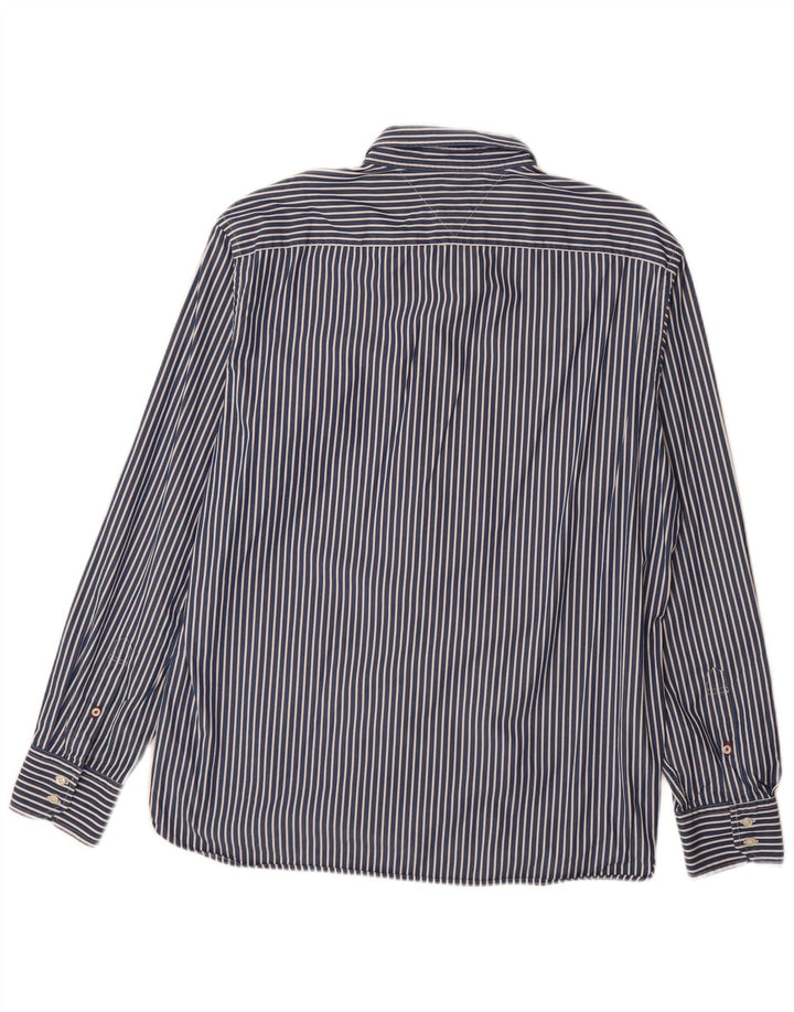 TOMMY HILFIGER Camicia da uomo XL a righe blu navy
