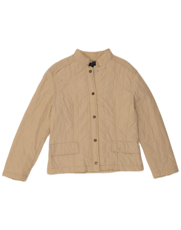 Giacca Trapuntata Donna Trussardi IT 46 Large Poliestere Bianco Sporco