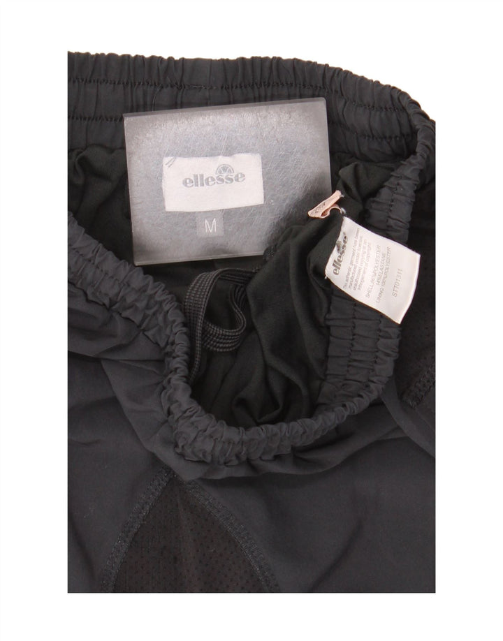 Pantaloncini sportivi da uomo Ellesse, poliestere color block medio nero