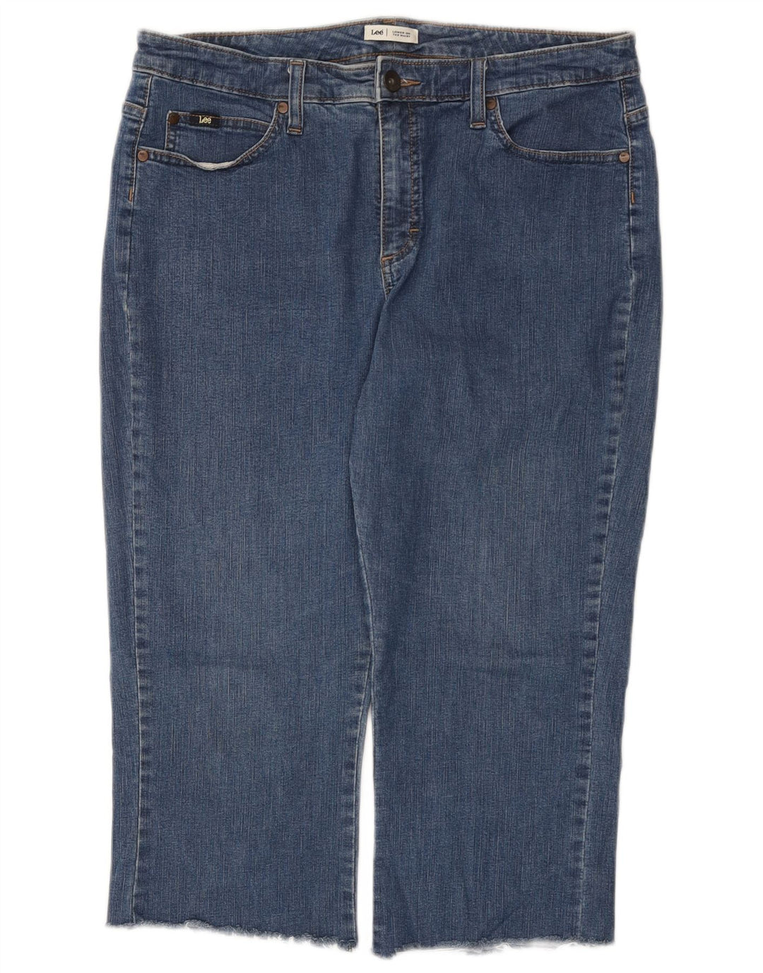 Jeans Capri da donna Lee US 16 2XL W34 L21 Cotone blu