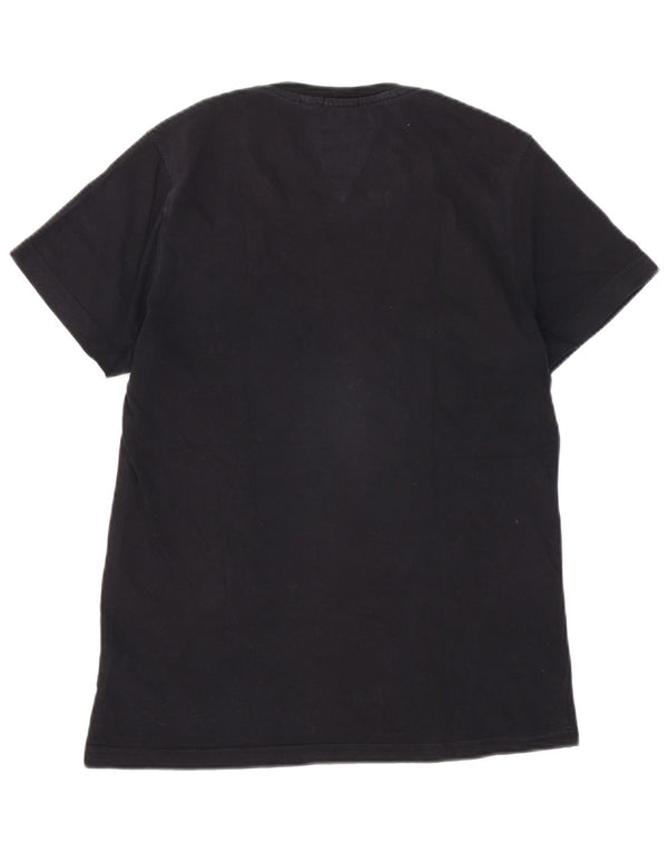 T-shirt da uomo Tommy Hilfiger Top in cotone nero medio