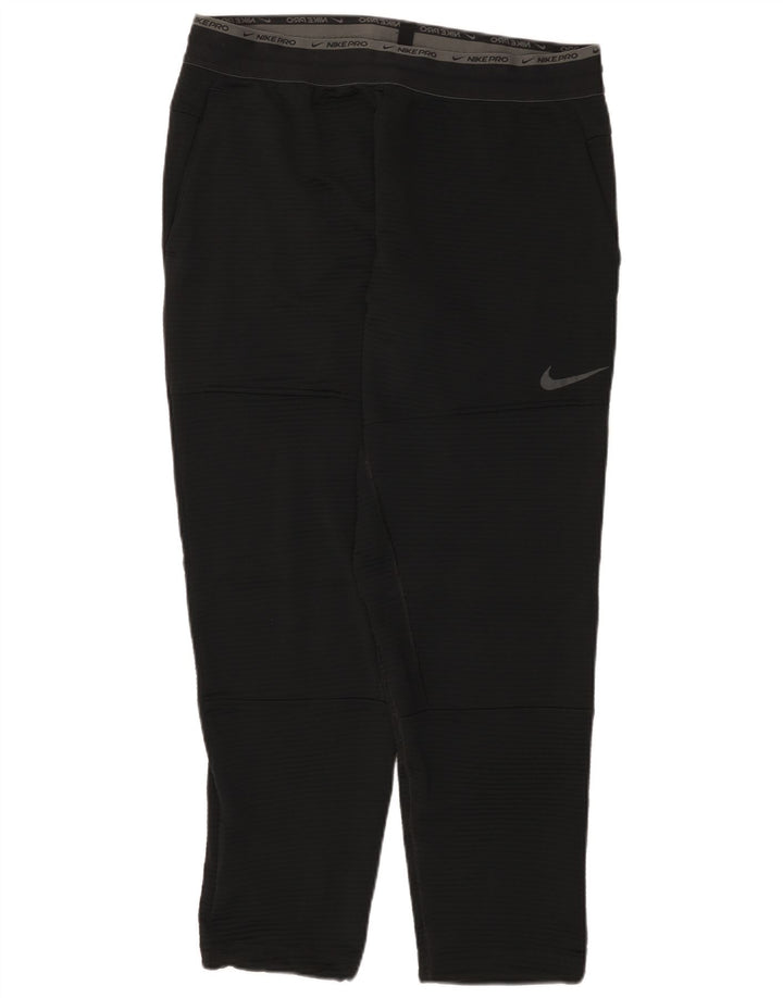 Pantaloni da tuta grafica Nike Dri Fit da uomo XL poliestere gessato nero