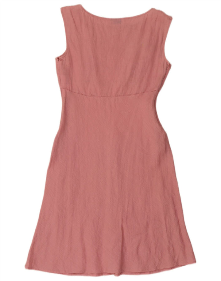 Abito a trapezio da donna Marella UK 12 Lino rosa medio