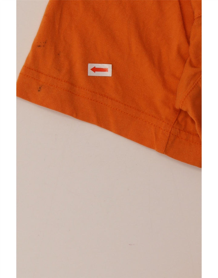 T-shirt da uomo Adidas Top in cotone arancione medio