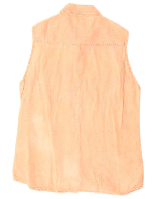 Camicia senza maniche da donna Think Pink UK 12 Cotone arancione medio