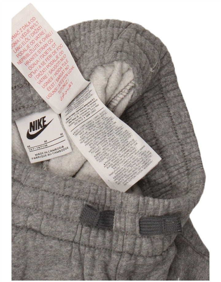 Pantaloni della tuta da ragazzo Nike Joggers 10-11 anni in cotone grigio medio
