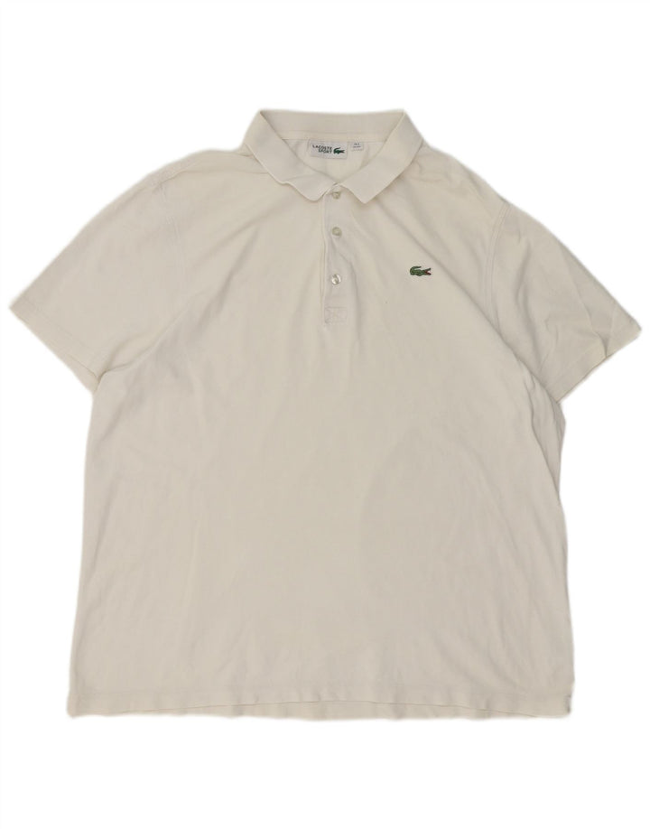 Polo da uomo LACOSTE taglia 8 3XL cotone bianco