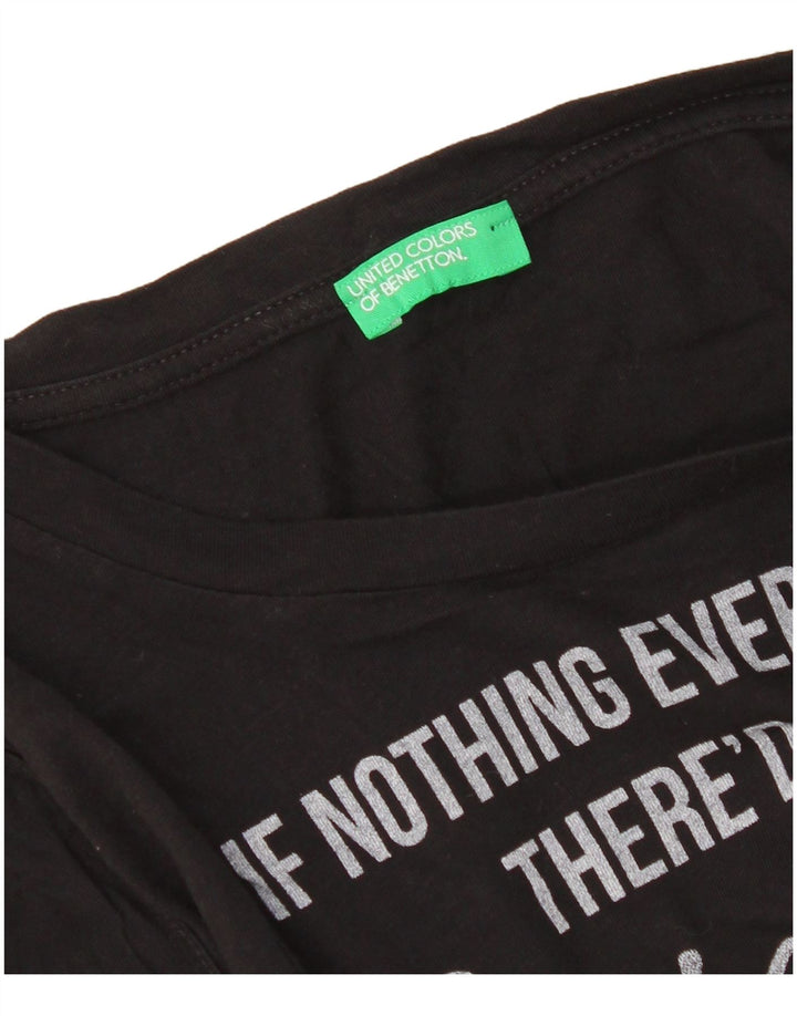 Canotta grafica da donna Benetton UK 14 Medium Black Butterfly