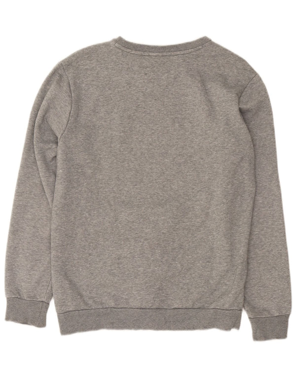 Felpa grafica da donna Puma Jumper UK 10 Small Grey Flecked Cotton