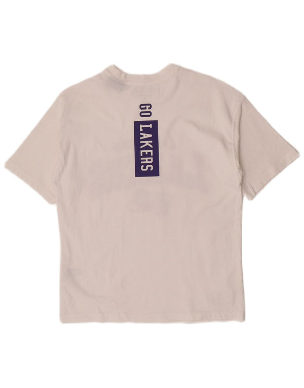 T-shirt grafica Zara per ragazzi dei Los Angeles Lakers, 11-12 anni, in cotone bianco
