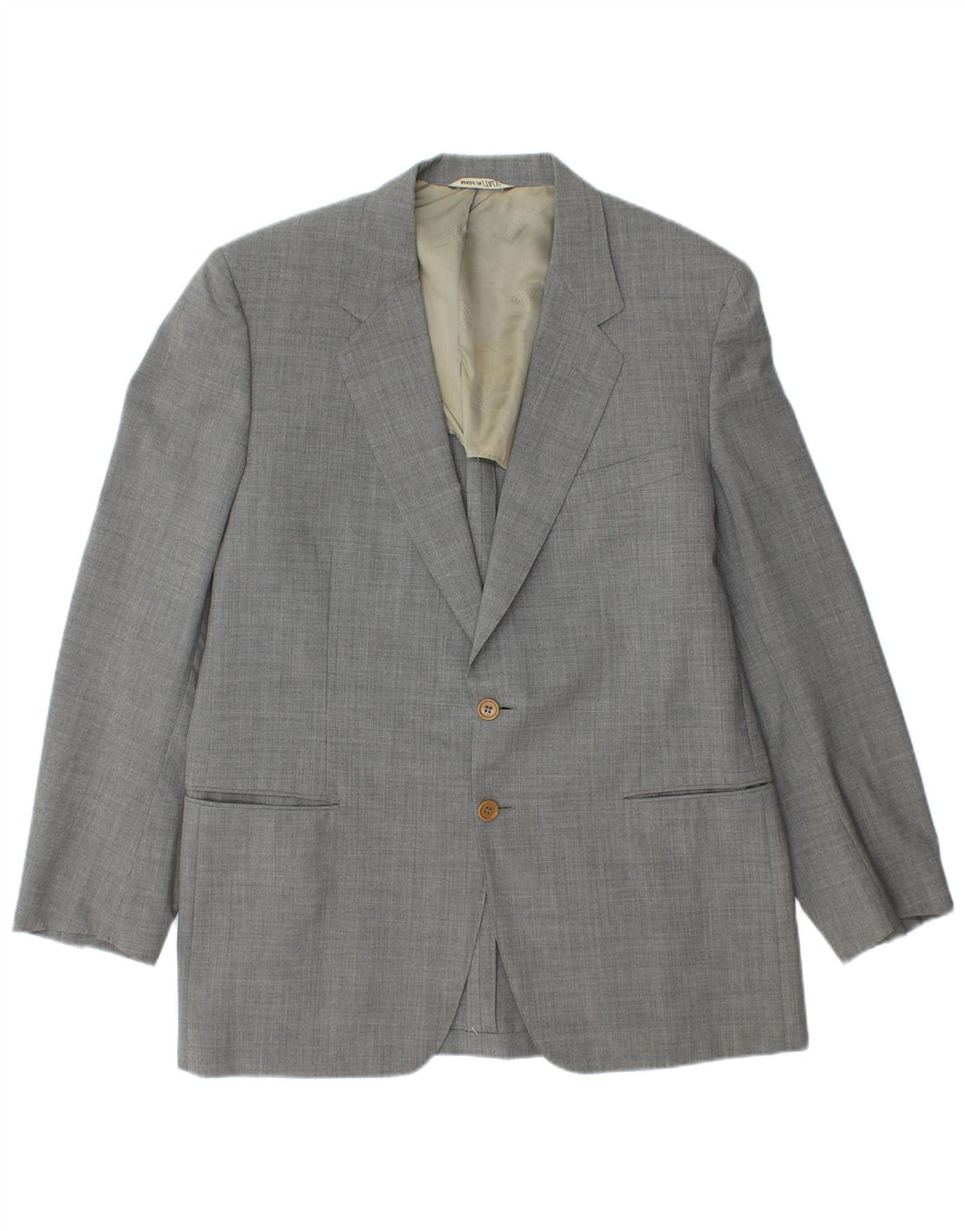 Giacca blazer a 2 bottoni da uomo LANVIN IT 54 2XL Lana vergine grigia