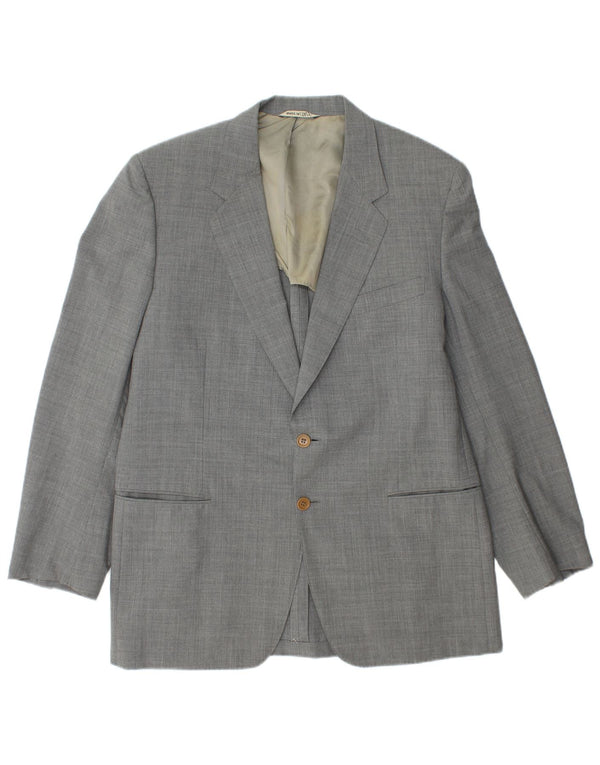 Giacca blazer a 2 bottoni da uomo LANVIN IT 54 2XL Lana vergine grigia