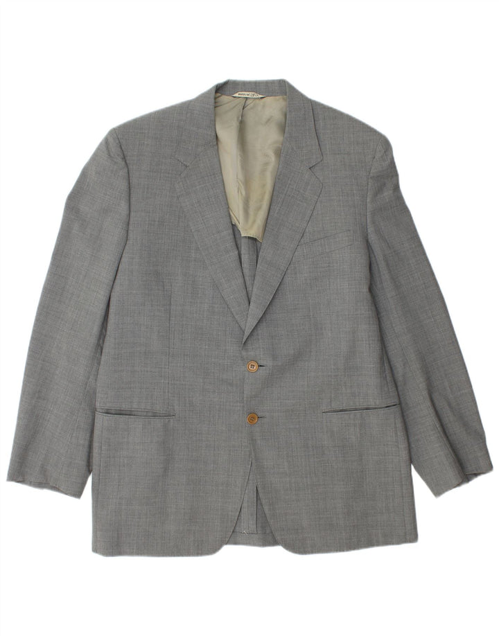 Giacca blazer a 2 bottoni da uomo LANVIN IT 54 2XL Lana vergine grigia