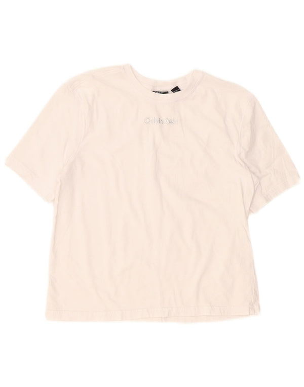 Maglietta da donna Calvin Klein Top UK 6 XS bianca