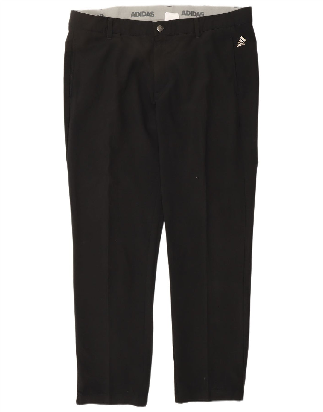 Pantaloni chino affusolati da uomo ADIDAS W38 L32 poliestere nero