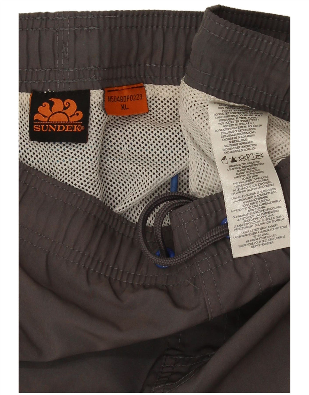 Pantaloncini da bagno da uomo Sundek XL Poliestere color block grigio