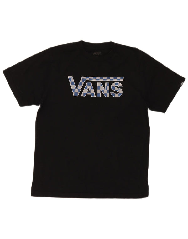 T-shirt grafica da bambino Vans Classic Fit 12-13 anni, taglia grande, in cotone nero