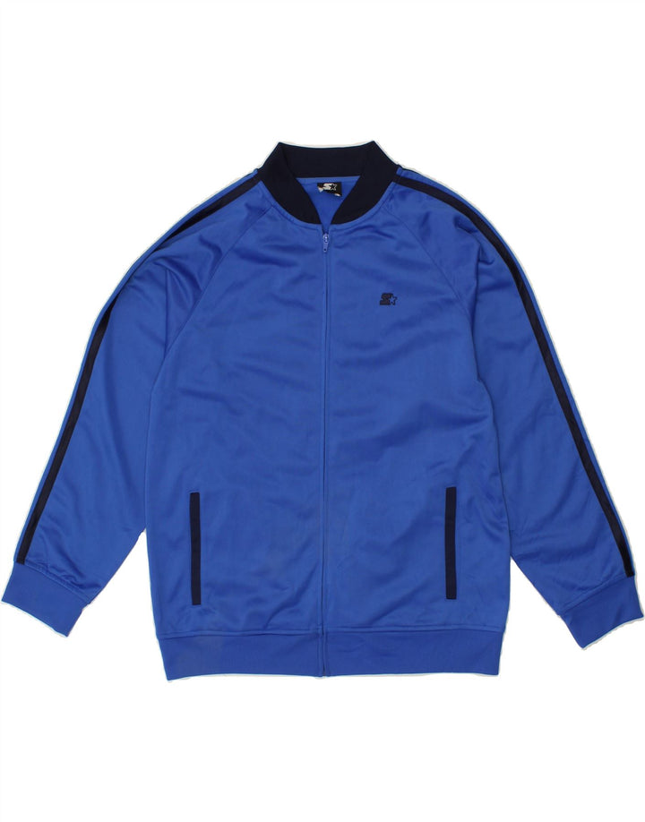 STARTER Boys Tracksuit Top Jacket 15-16 Years 2XL Blue Polyester Vintage Starter and Second-Hand Starter from Messina Hembry 