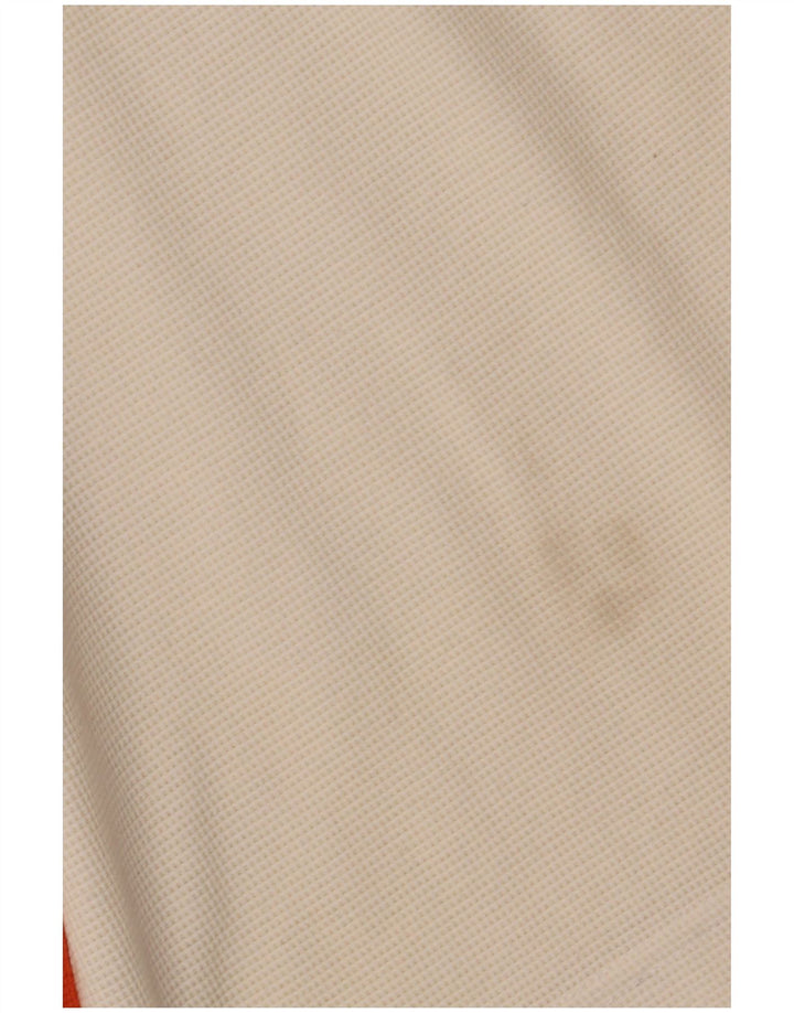 Polo da uomo LOTTO UK 36/38 Small Poliestere color block bianco