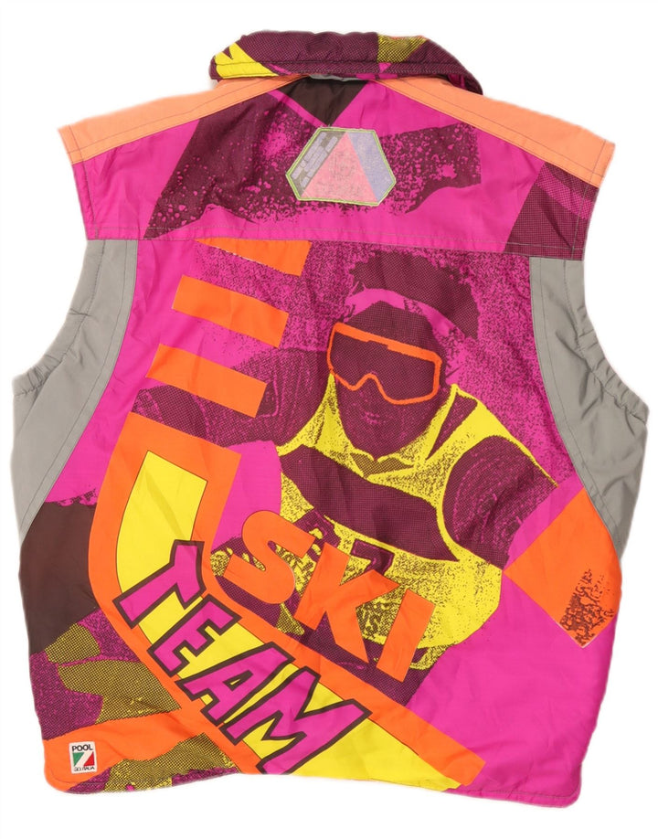 Gilet imbottito da sci da uomo con grafica Colmar UK 36 piccolo multicolore a blocchi di colore