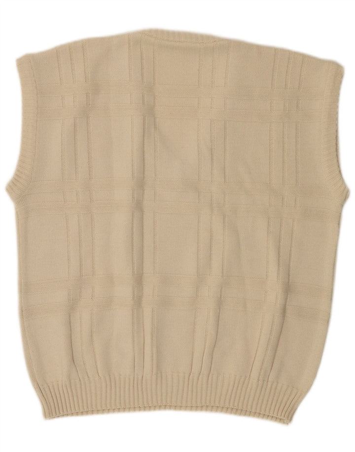 Canotta da uomo VINTAGE IT 52/54 Large in poliacrilico bianco sporco