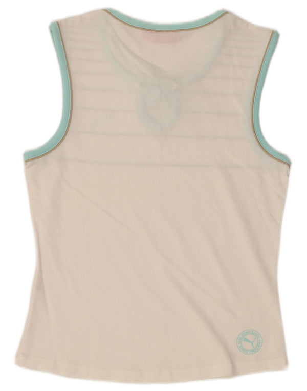 Canotta grafica da donna PUMA UK 12 Medium White Striped