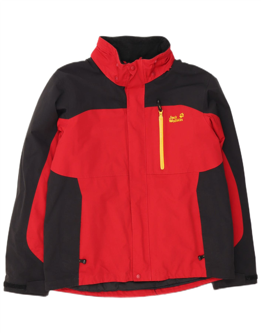 Giacca a vento da uomo Jack Wolfskin UK 40/42 Large Red Colourblock